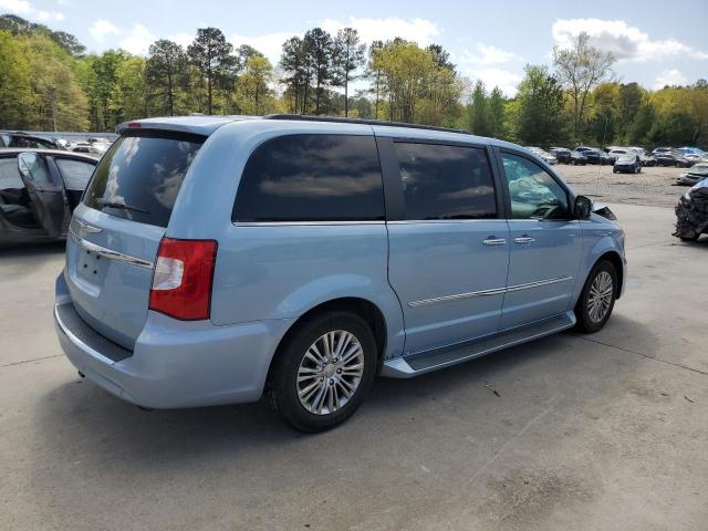 2C4RC1CG2DR533945 - 2013 CHRYSLER TOWN & COU TOURING L BLUE photo 3