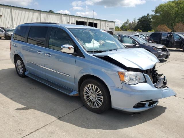 2C4RC1CG2DR533945 - 2013 CHRYSLER TOWN & COU TOURING L BLUE photo 4
