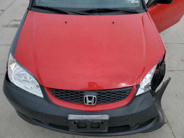 1HGEM22105L008523 - 2005 HONDA CIVIC DX VP RED photo 11