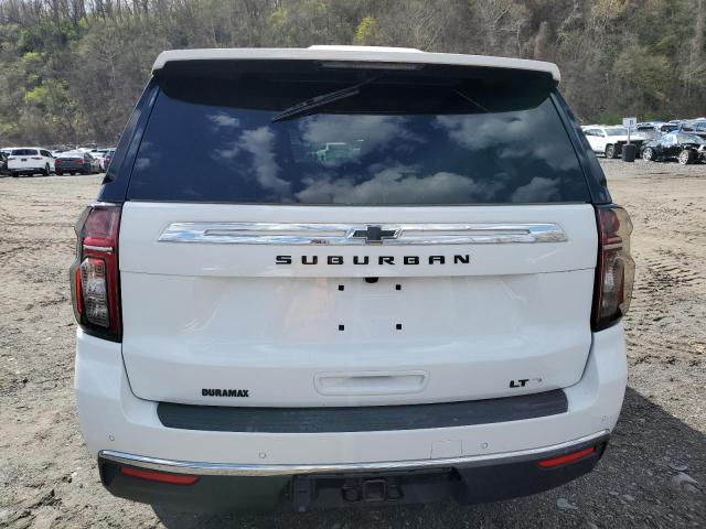 1GNSKCKTXNR304202 - 2022 CHEVROLET SUBURBAN K1500 LT WHITE photo 6