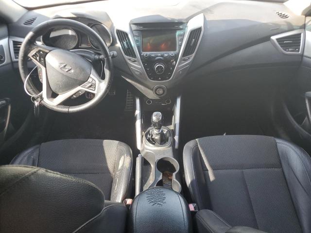 KMHTC6AD6DU122526 - 2013 HYUNDAI VELOSTER SILVER photo 8