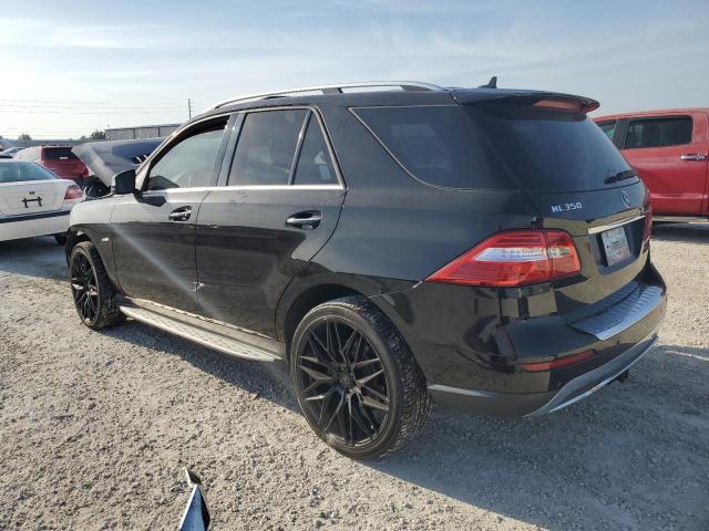 4JGDA5HB1CA029471 - 2012 MERCEDES-BENZ ML 350 4MATIC BLACK photo 2