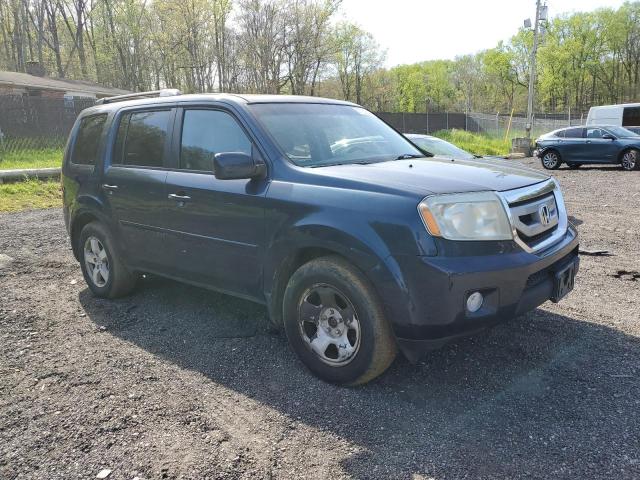 5FNYF4H56BB079476 - 2011 HONDA PILOT EXL BLUE photo 4