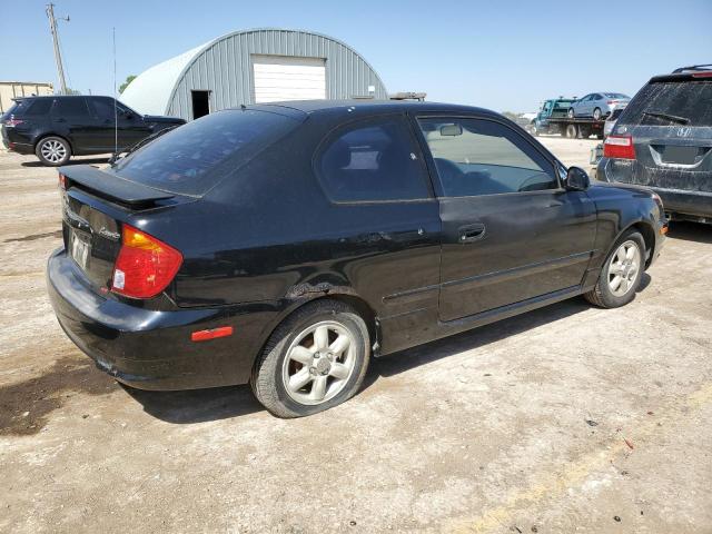 KMHCG35C05U344839 - 2005 HYUNDAI ACCENT GS BLACK photo 3