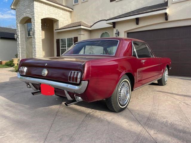 6F07C252866 - 1966 FORD MUSTANG 2D BURGUNDY photo 4