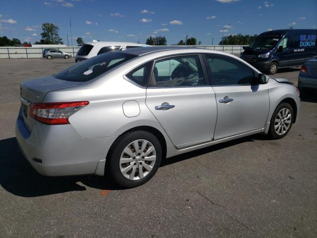 3N1AB7AP3FL644450 - 2015 NISSAN SENTRA S SILVER photo 3