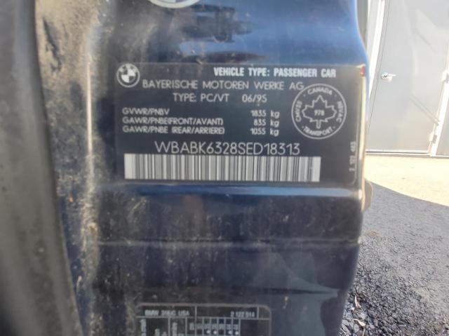 WBABK6328SED18313 - 1995 BMW 318 IC AUTOMATIC BLUE photo 10