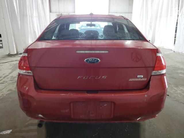 1FAHP3FNXAW112358 - 2010 FORD FOCUS SE RED photo 6