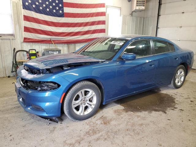 2C3CDXBG8NH220112 - 2022 DODGE CHARGER SXT BLUE photo 1