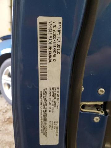 2C3CDXBG8NH220112 - 2022 DODGE CHARGER SXT BLUE photo 12