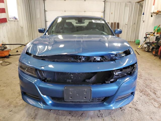 2C3CDXBG8NH220112 - 2022 DODGE CHARGER SXT BLUE photo 5