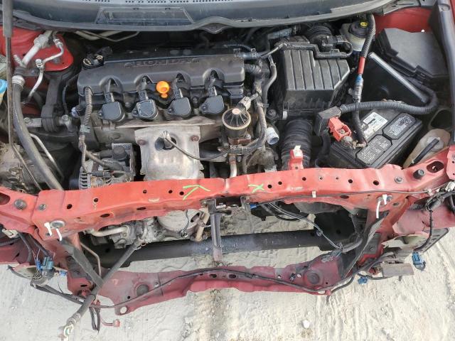 2HGFG12999H526435 - 2009 HONDA CIVIC EXL RED photo 11