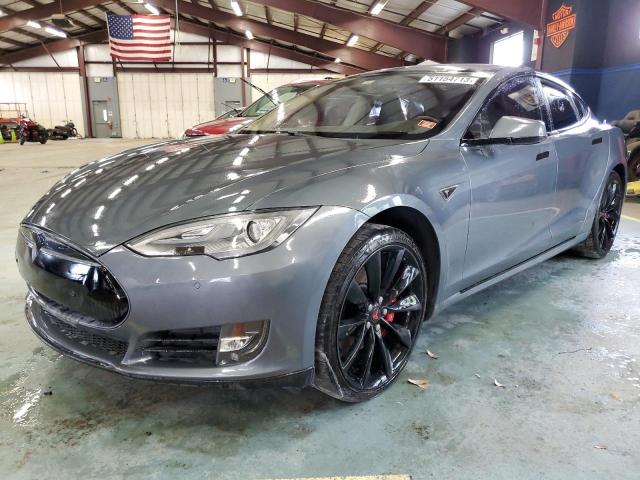 5YJSA1H14EFP28471 - 2014 TESLA MODEL S Մոխրագույն լուսանկար 1