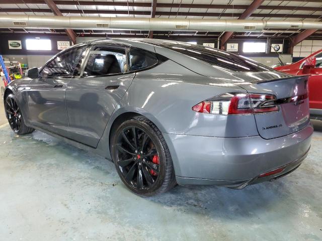 5YJSA1H14EFP28471 - 2014 TESLA MODEL S Մոխրագույն լուսանկար 2