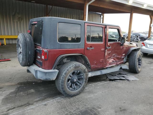 1J4GA59189L773664 - 2009 JEEP WRANGLER U SAHARA ბურგუნდია ფოტო 3