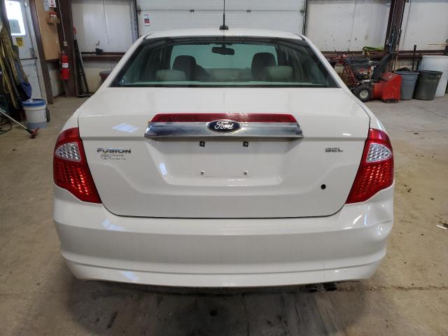 3FAHP0JA6AR358443 - 2010 FORD FUSION SEL WHITE photo 6