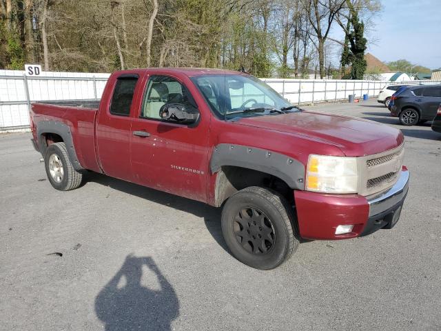 1GCEK19097E510496 - 2007 CHEVROLET SILVERADO K1500 RED photo 4