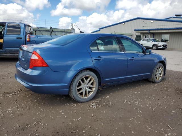 3FAHP0JG6AR379376 - 2010 FORD FUSION SEL BLUE photo 3