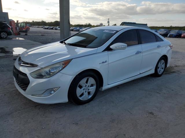 KMHEC4A41CA042743 - 2012 HYUNDAI SONATA HYBRID WHITE photo 1