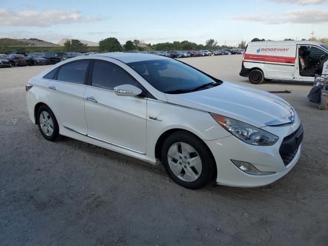 KMHEC4A41CA042743 - 2012 HYUNDAI SONATA HYBRID WHITE photo 4