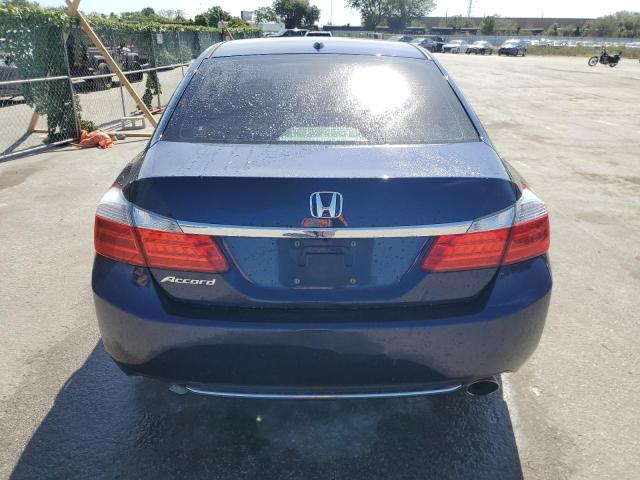 1HGCR2F80DA026286 - 2013 HONDA ACCORD EXL BLUE photo 6