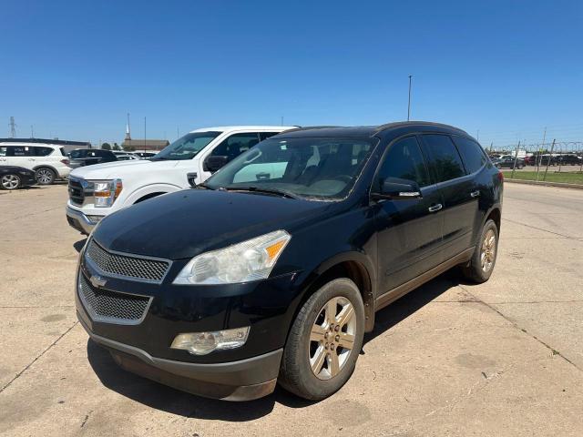 1GNKRJED0CJ305360 - 2012 CHEVROLET TRAVERSE LT BLACK photo 2