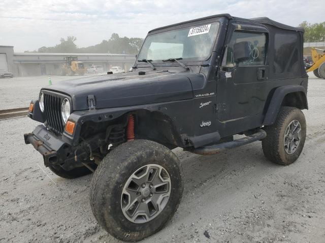 1J4FA49S22P715191 - 2002 JEEP WRANGLER / SPORT BLACK photo 1