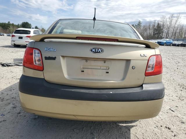 KNADE123976261356 - 2007 KIA RIO BASE GOLD photo 6