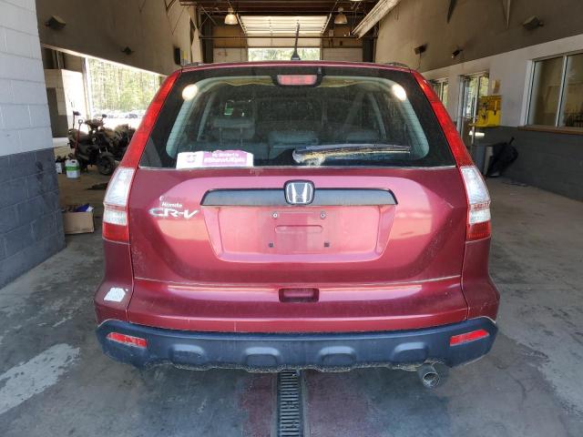 5J6RE38327L000450 - 2007 HONDA CR-V LX BURGUNDY photo 6