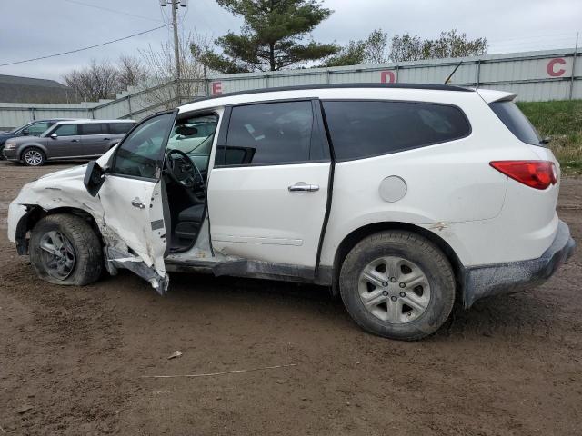 1GNKRFED2CJ201689 - 2012 CHEVROLET TRAVERSE LS WHITE photo 2