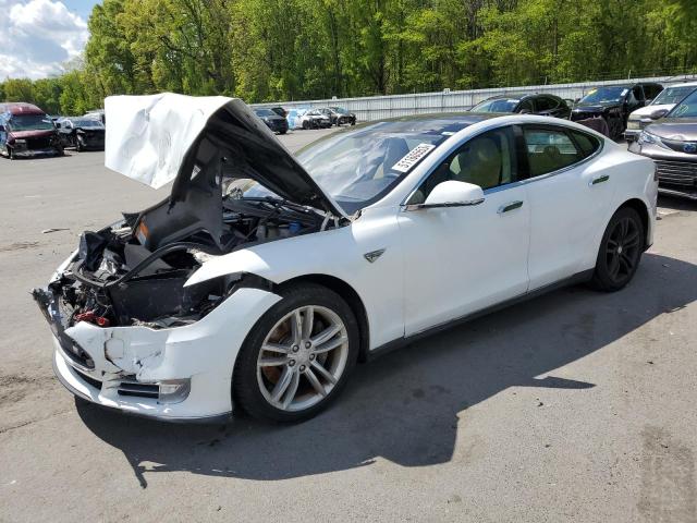 5YJSA1CN7DFP20762 - 2013 TESLA MODEL S WHITE photo 1