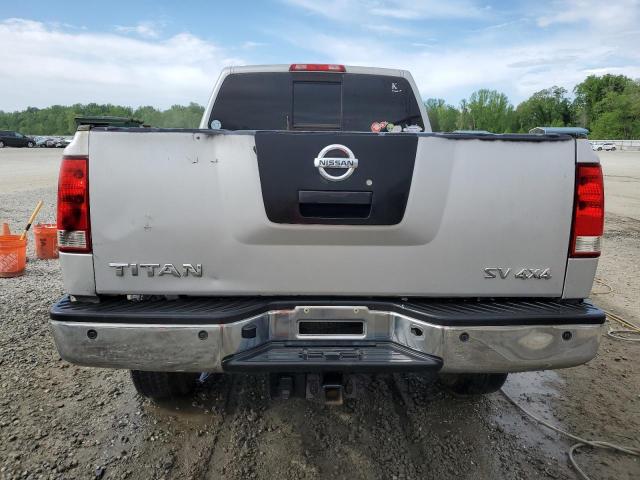 1N6AA0CC0BN326150 - 2011 NISSAN TITAN S SILVER photo 6