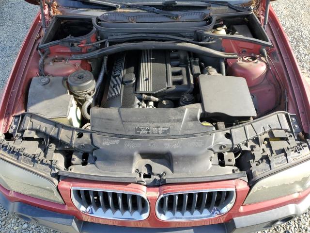 WBXPA73404WC38832 - 2004 BMW X3 2.5I RED photo 12