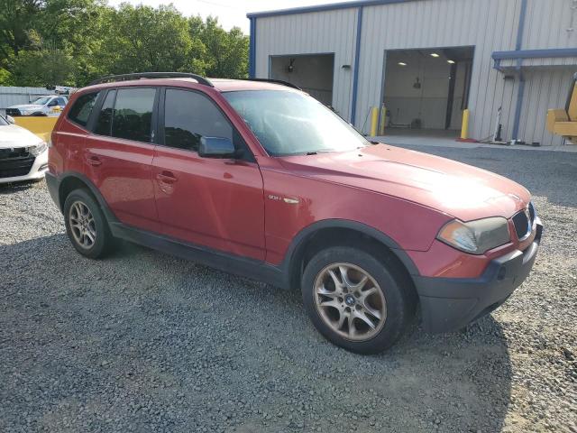 WBXPA73404WC38832 - 2004 BMW X3 2.5I RED photo 4