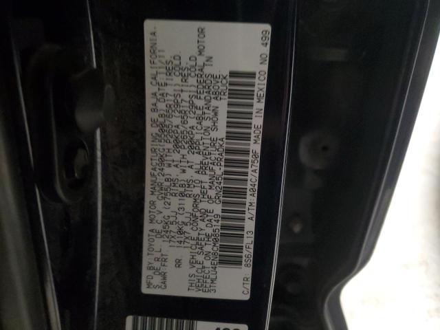 3TMLU4EN8CM085149 - 2012 TOYOTA TACOMA DOUBLE CAB BLUE photo 12