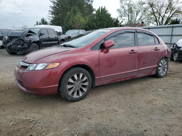 1HGFA16516L071300 - 2006 HONDA CIVIC DX LX BURGUNDY photo 1