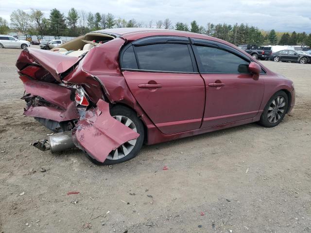 1HGFA16516L071300 - 2006 HONDA CIVIC DX LX BURGUNDY photo 3