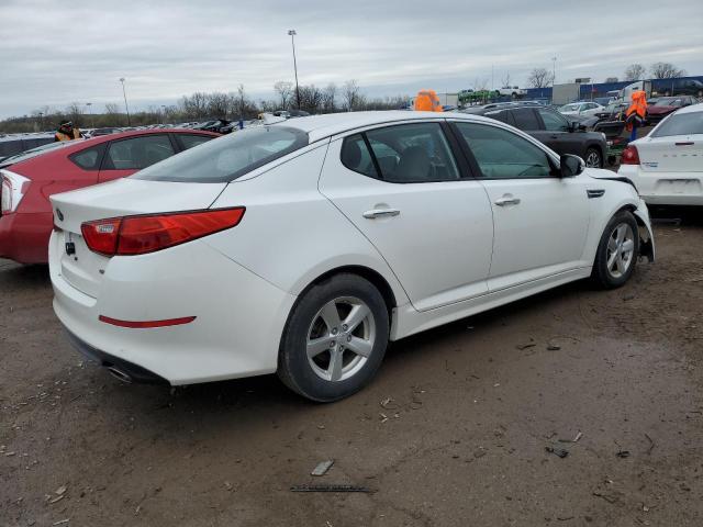 KNAGM4A78F5556832 - 2015 KIA OPTIMA LX WHITE photo 3