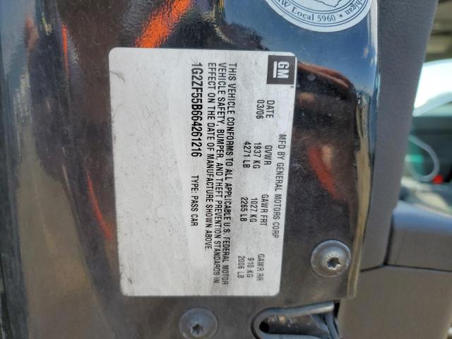 1G2ZF55B664261216 - 2006 PONTIAC G6 SE BLACK photo 12