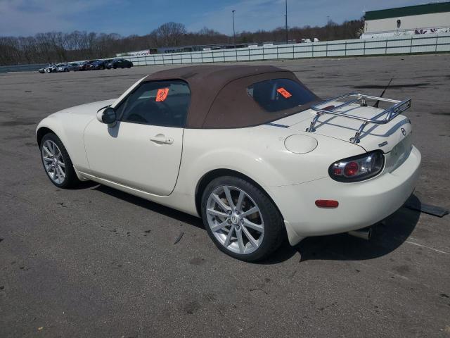 JM1NC25F770135248 - 2007 MAZDA MX-5 MIATA WHITE photo 2