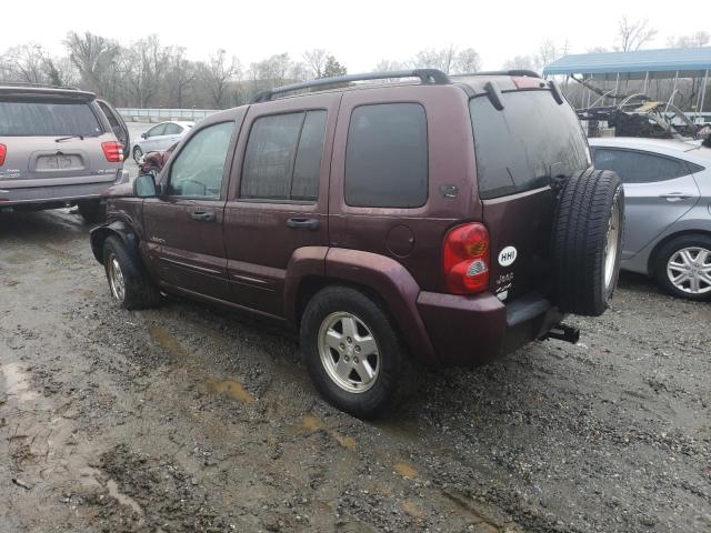 1J4GL58K34W297903 - 2004 JEEP LIBERTY LIMITED BURGUNDY photo 2