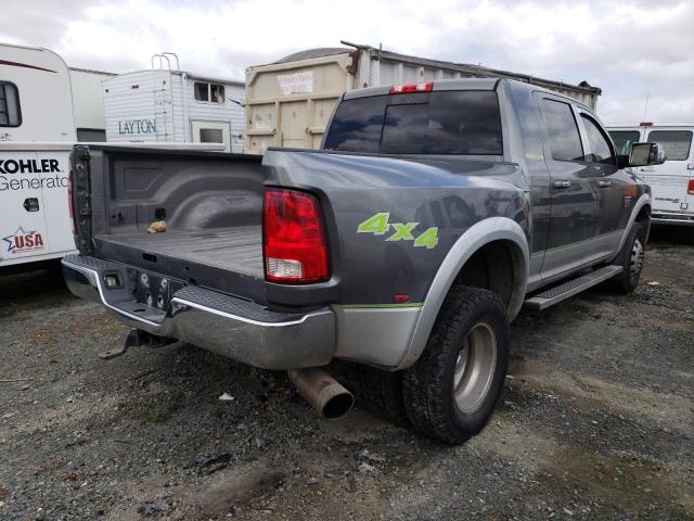 3C63DRML1CG349198 - 2012 DODGE RAM 3500 LARAMIE GRAY photo 3