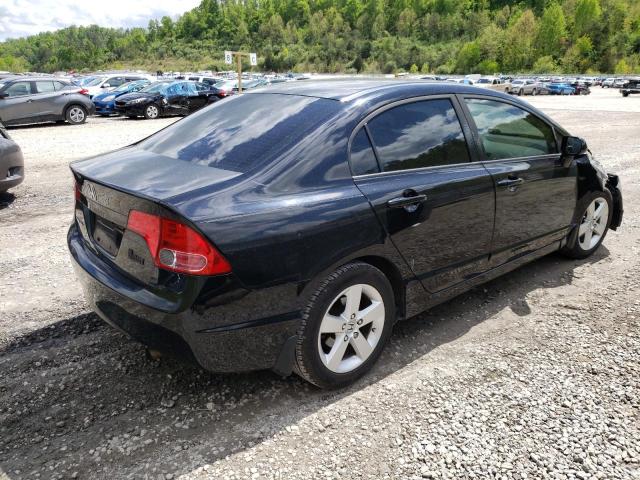 1HGFA16868L017455 - 2008 HONDA CIVIC EX BLACK photo 3