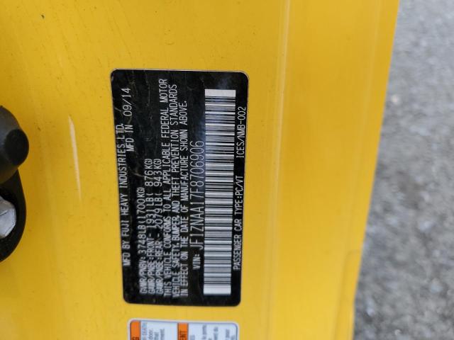 JF1ZNAA17F8706906 - 2015 TOYOTA SCION FR-S YELLOW photo 13