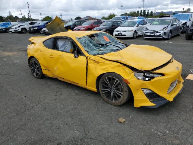 JF1ZNAA17F8706906 - 2015 TOYOTA SCION FR-S YELLOW photo 4