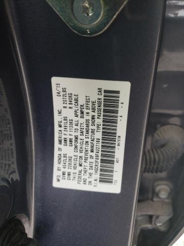 1HGCR3F89FA027168 - 2015 HONDA ACCORD EXL GRAY photo 12