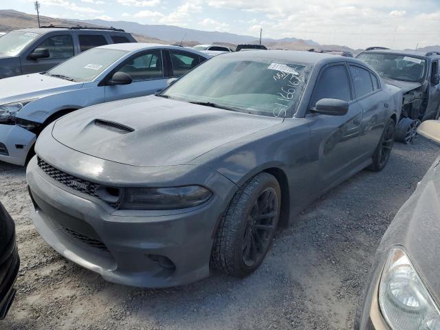 2C3CDXGJ4KH650591 - 2019 DODGE CHARGER SCAT PACK GRAY photo 1