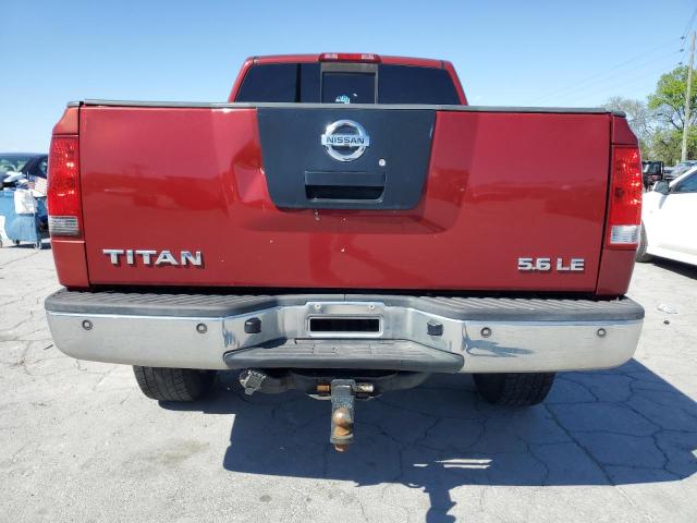 1N6AA06A07N231072 - 2007 NISSAN TITAN XE Qırmızı foto 6