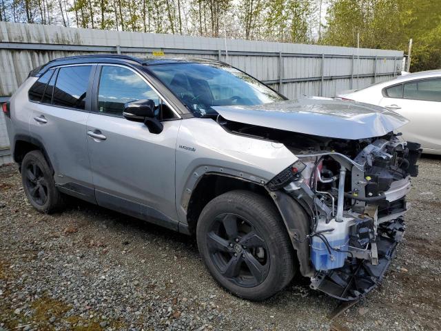 4T3E6RFV5MU055234 - 2021 TOYOTA RAV4 XSE SILVER photo 4