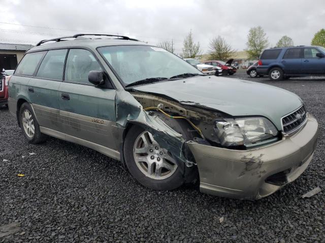 4S3BH665236651333 - 2003 SUBARU LEGACY OUTBACK GREEN photo 4